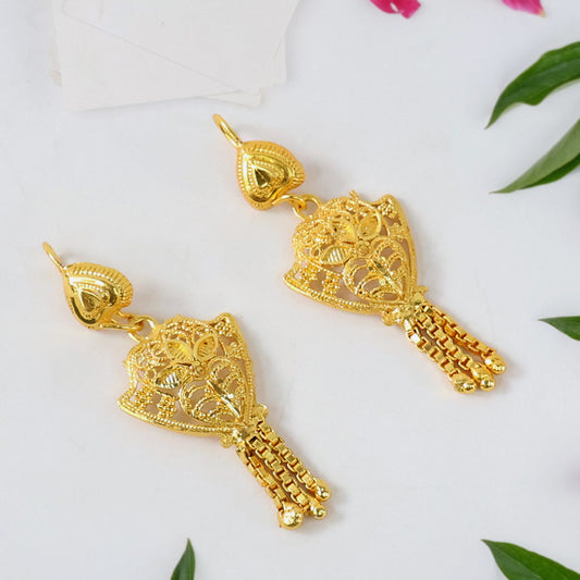 "Traditional Gold Plated Rani Haar"Gold-Plated Kundan Necklace Set